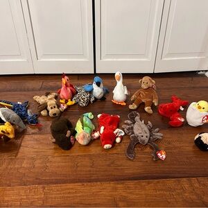 Colorful Plush Animal Toy Set